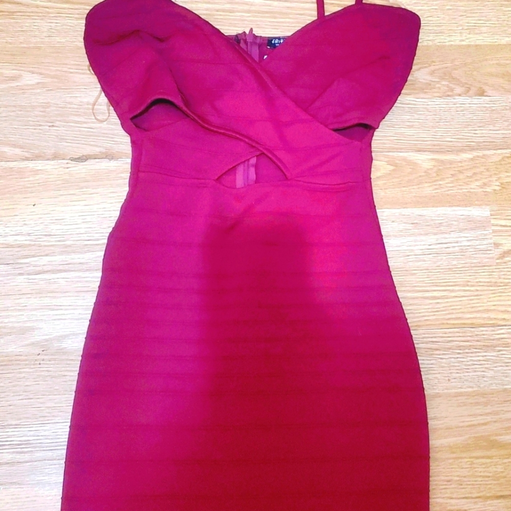 Fashionnova red Bandage Dress